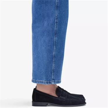 CLARKS WOMENS ALIXEA WALK SLIP ON LOAFER - BLACK